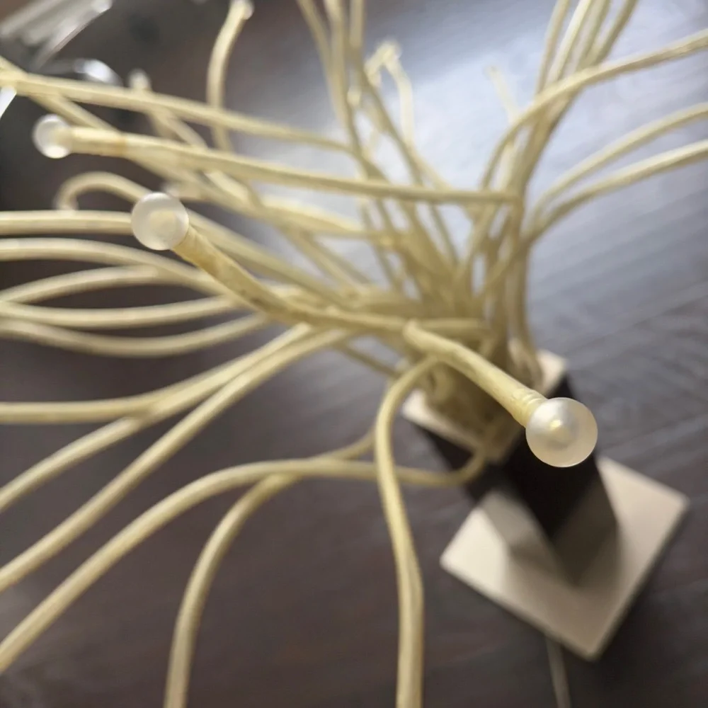 IKEA Vintage Y2K Medusa Jellyfish Tentacle Stainless Steel Lamp
